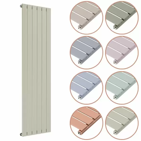 1600 x 420mm 'Pick A Pastel' Single Flat Panel Vertical Radiator
