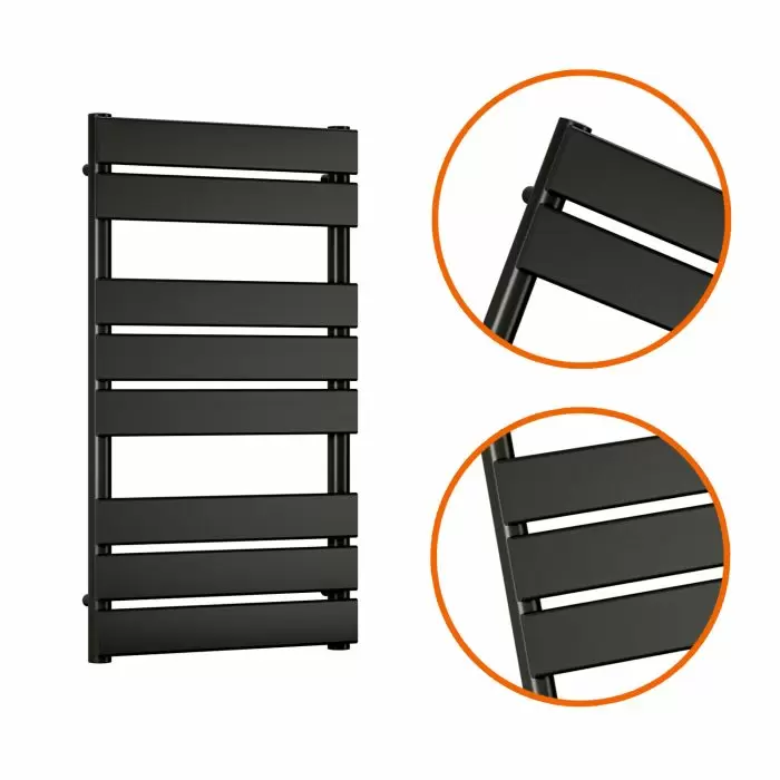 Black Towel Rails | Black Bathroom Radiators | Radiator Outlet