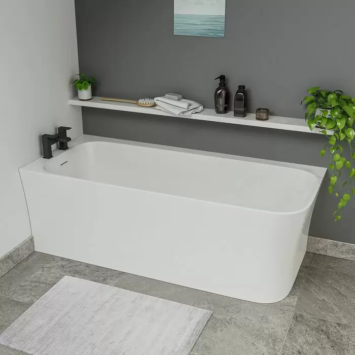 Lesina Freestanding Corner Bath, Left Handed, 1700 (L) x 750 (W)