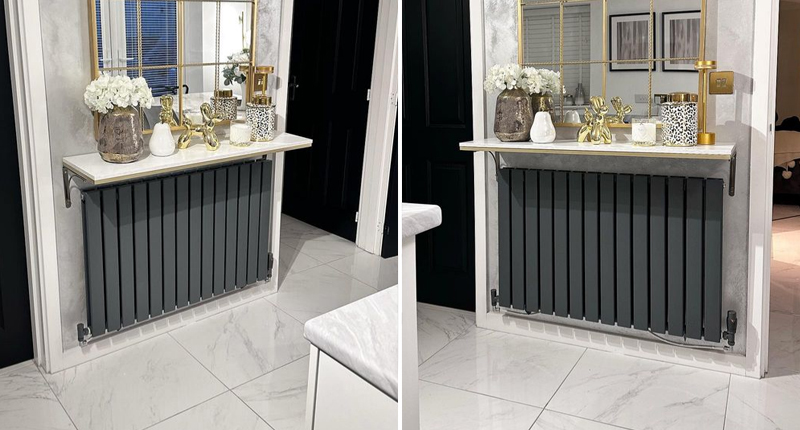 Anthracite elegance: How to improve your space with grey radiators