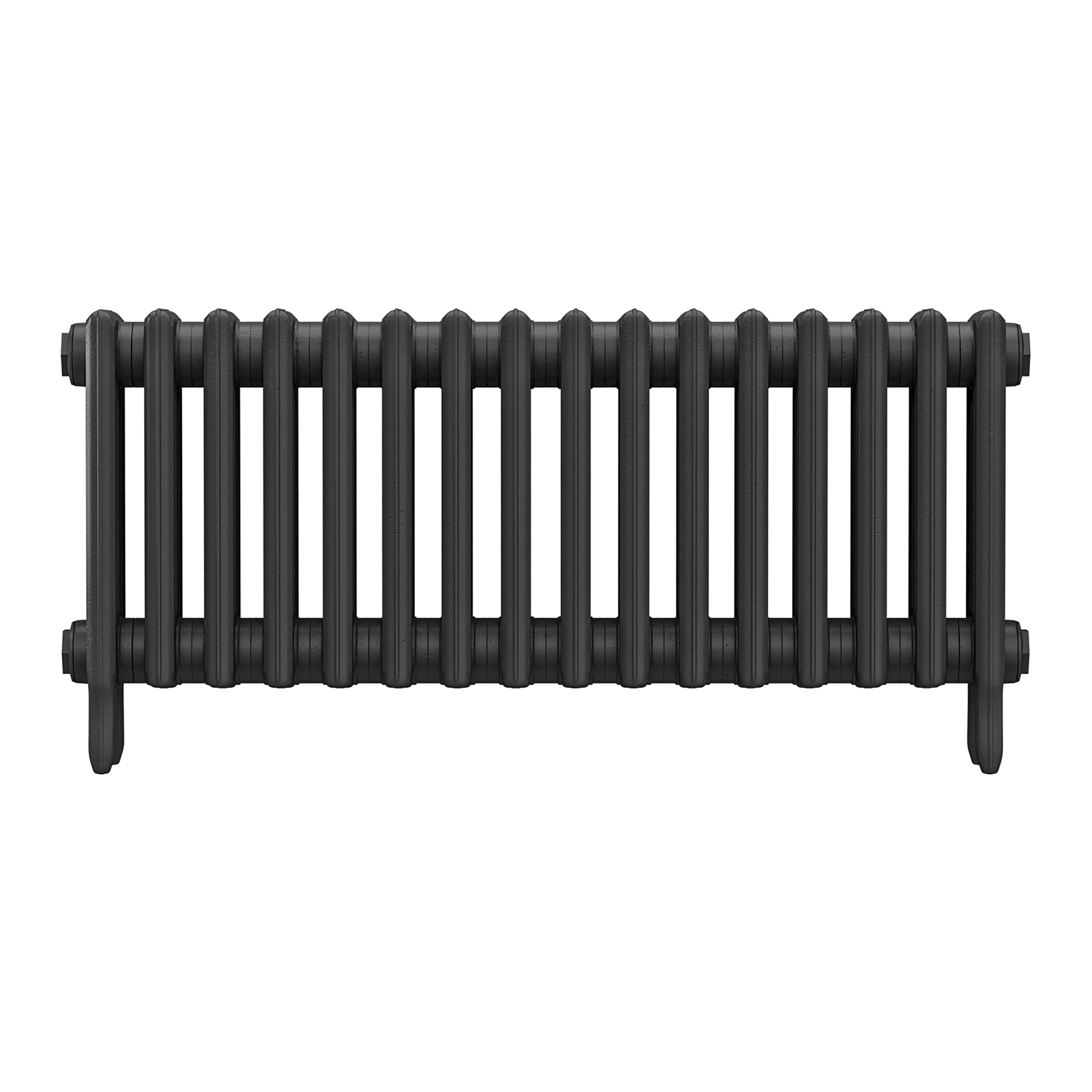 460 x 1010mm Black Traditional 4 Column Cast Iron Radiator