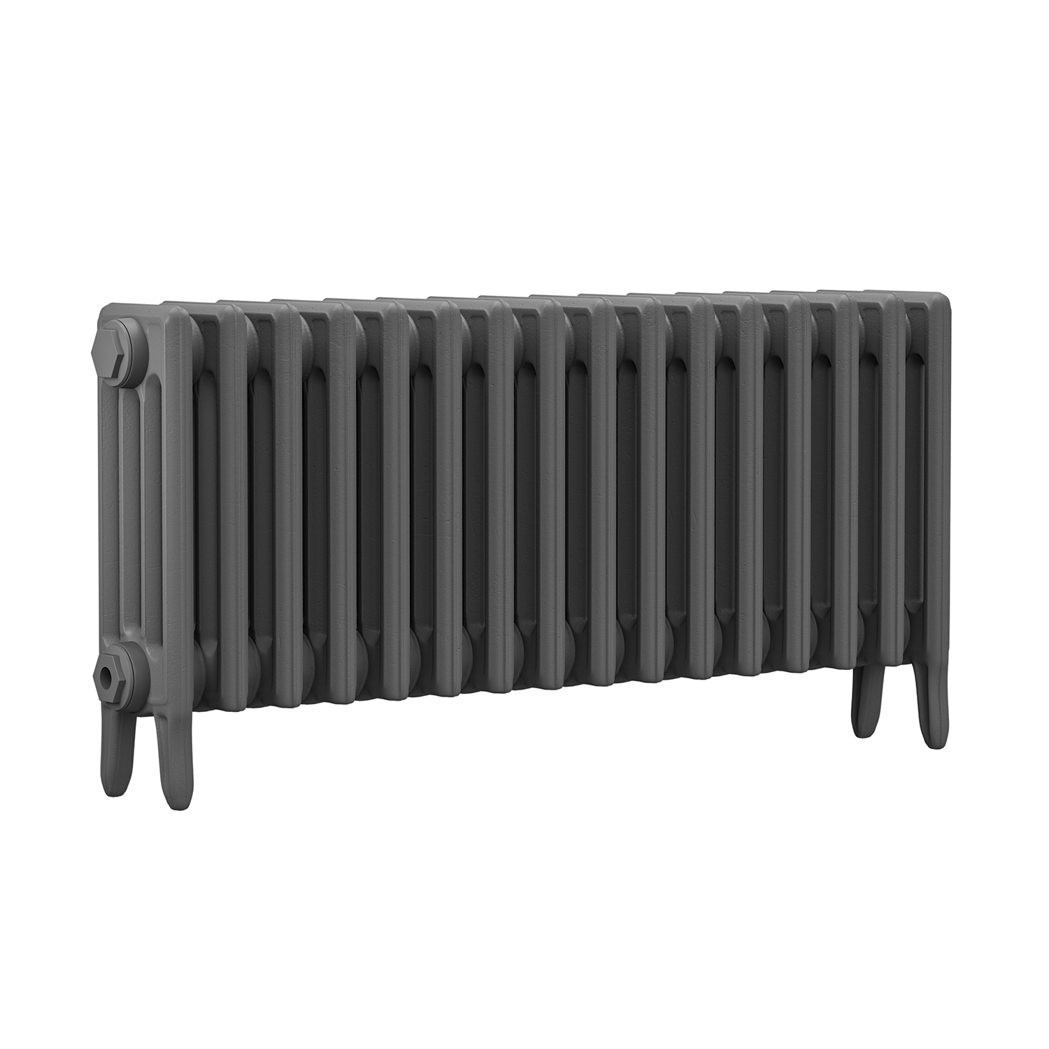 460 x 1010mm Grey Traditional 4 Column Cast Iron Radiator