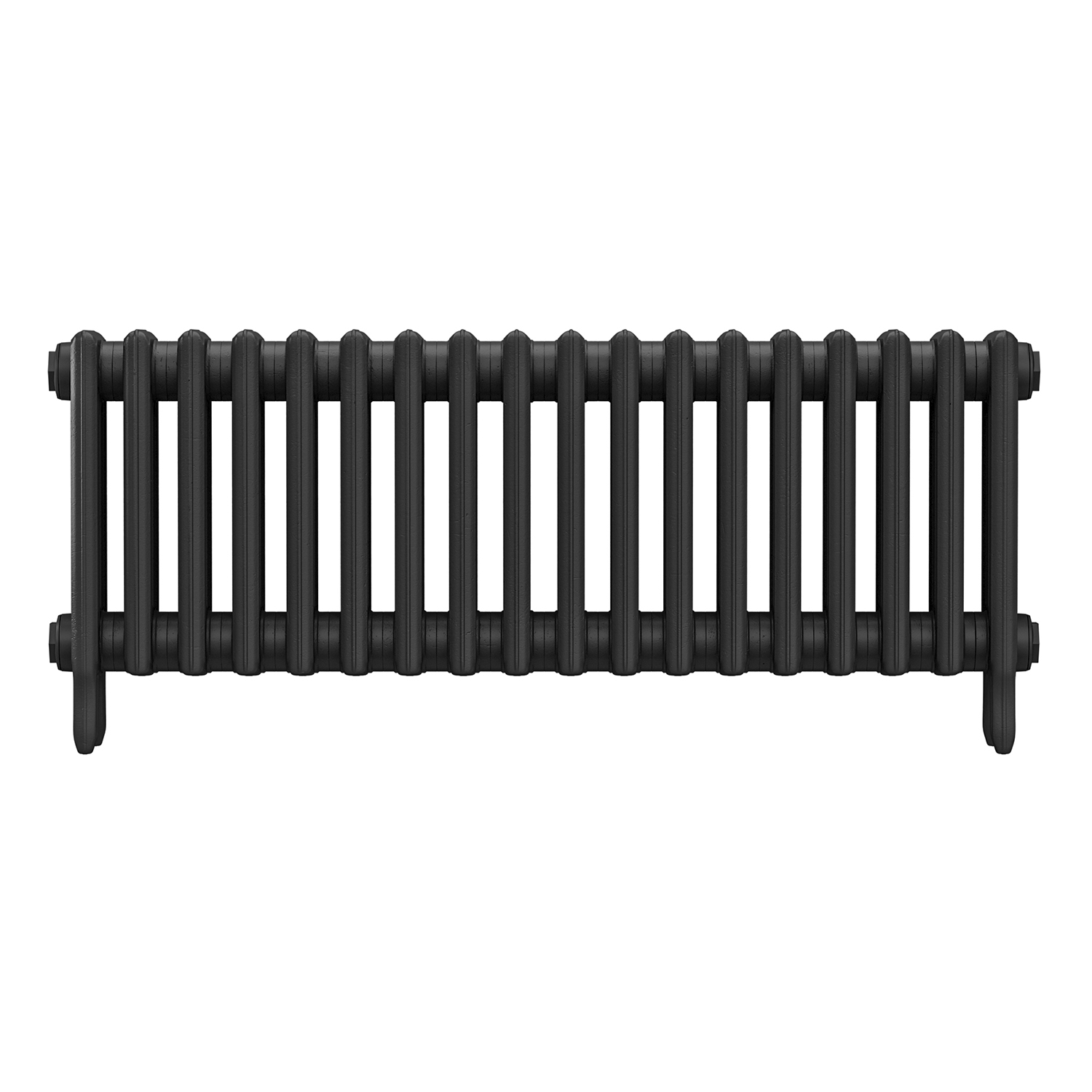 460 x 1130mm Black Traditional 4 Column Cast Iron Radiator