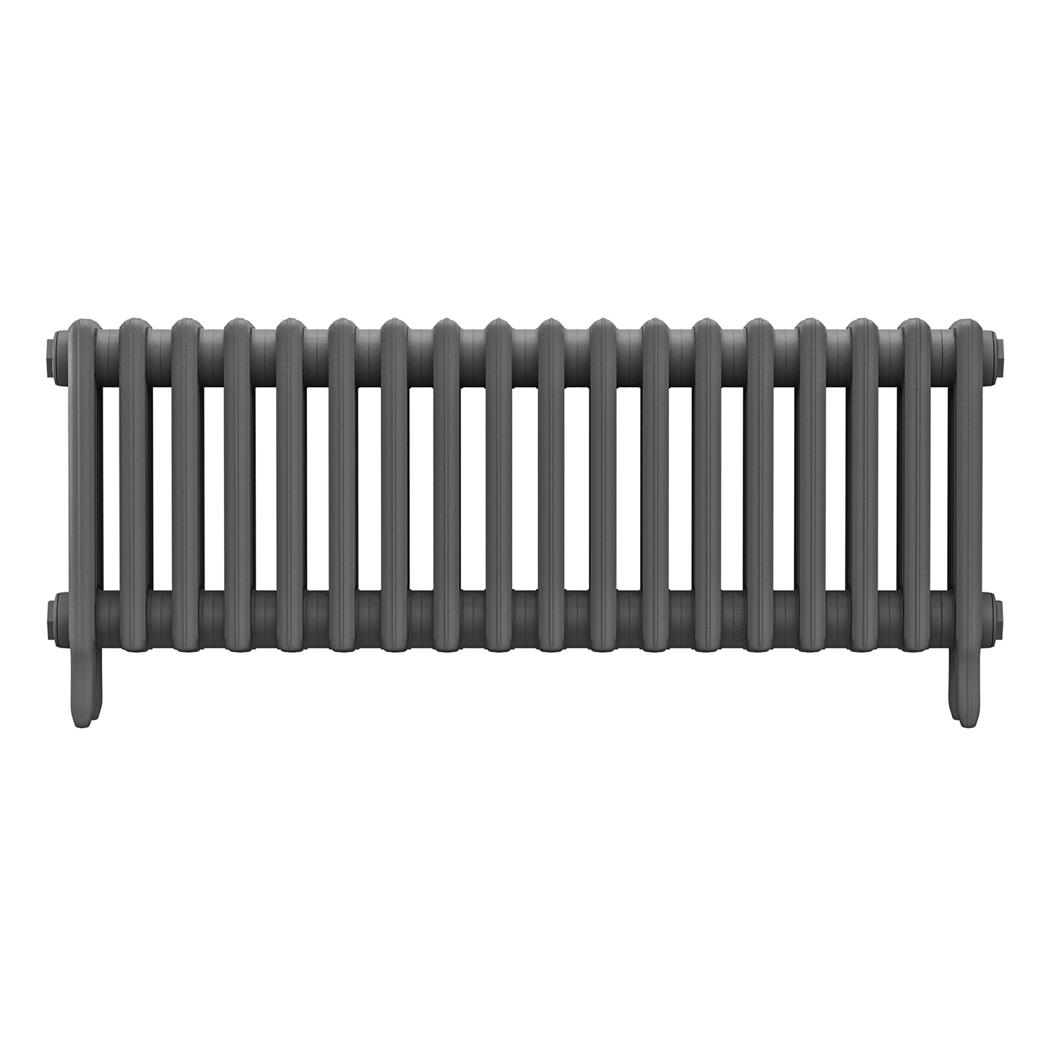 460 x 1130mm Grey Traditional 4 Column Cast Iron Radiator