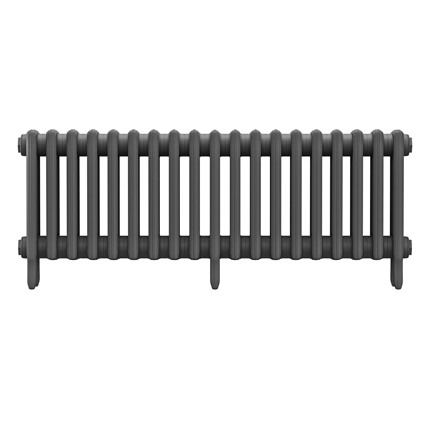 460 x 1190mm Grey Traditional 4 Column Cast Iron Radiator