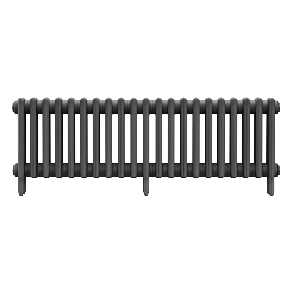 460 x 1310mm Grey Traditional 4 Column Cast Iron Radiator