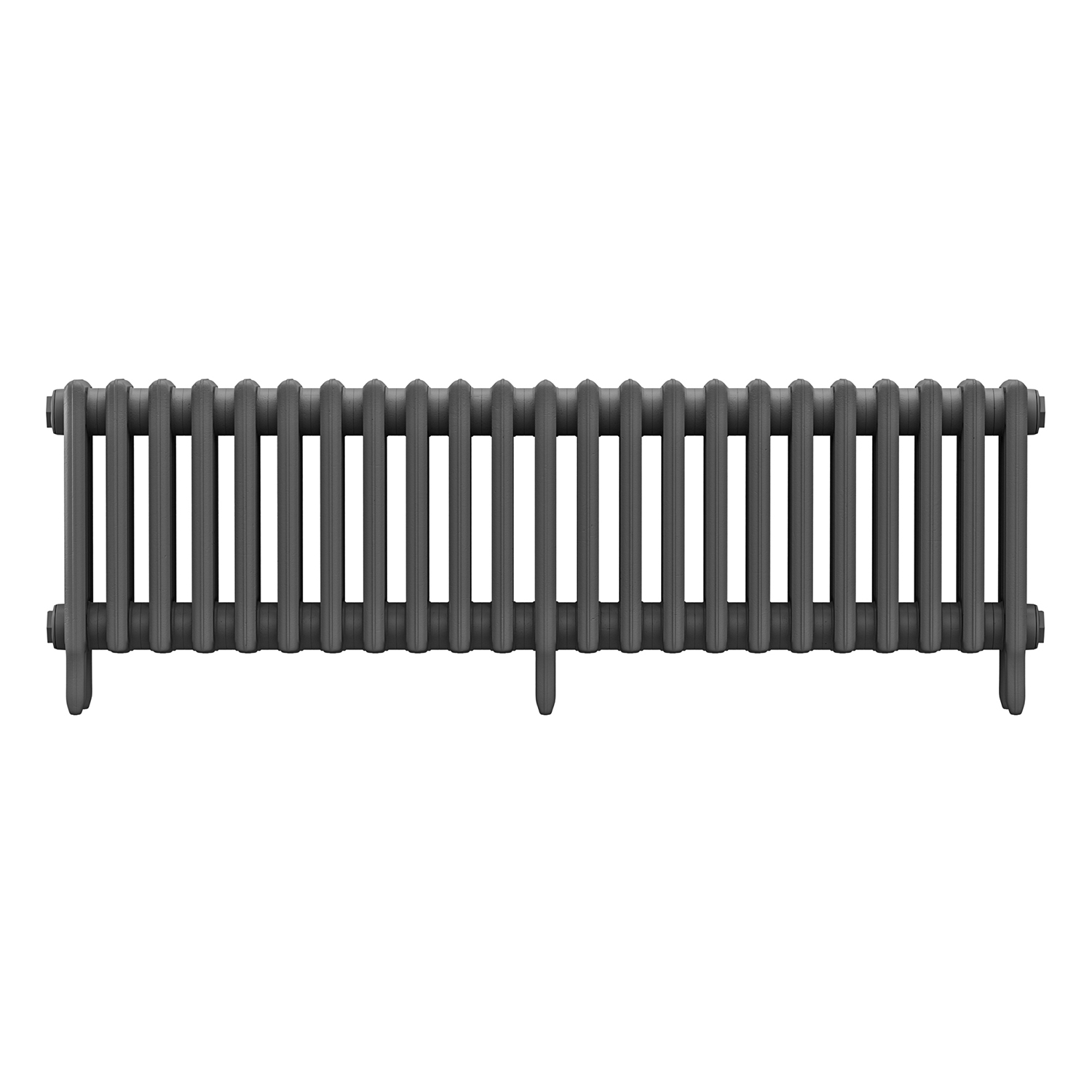 460 x 1430mm Grey Traditional 4 Column Cast Iron Radiator