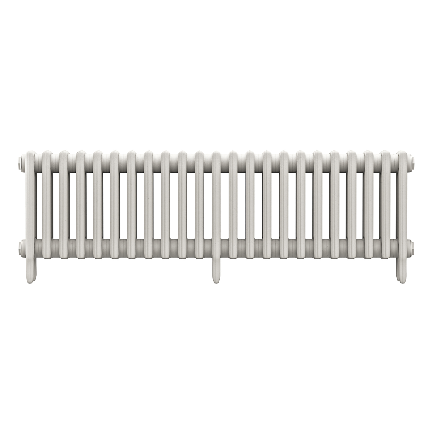 460 x 1430mm White Traditional 4 Column Cast Iron Radiator