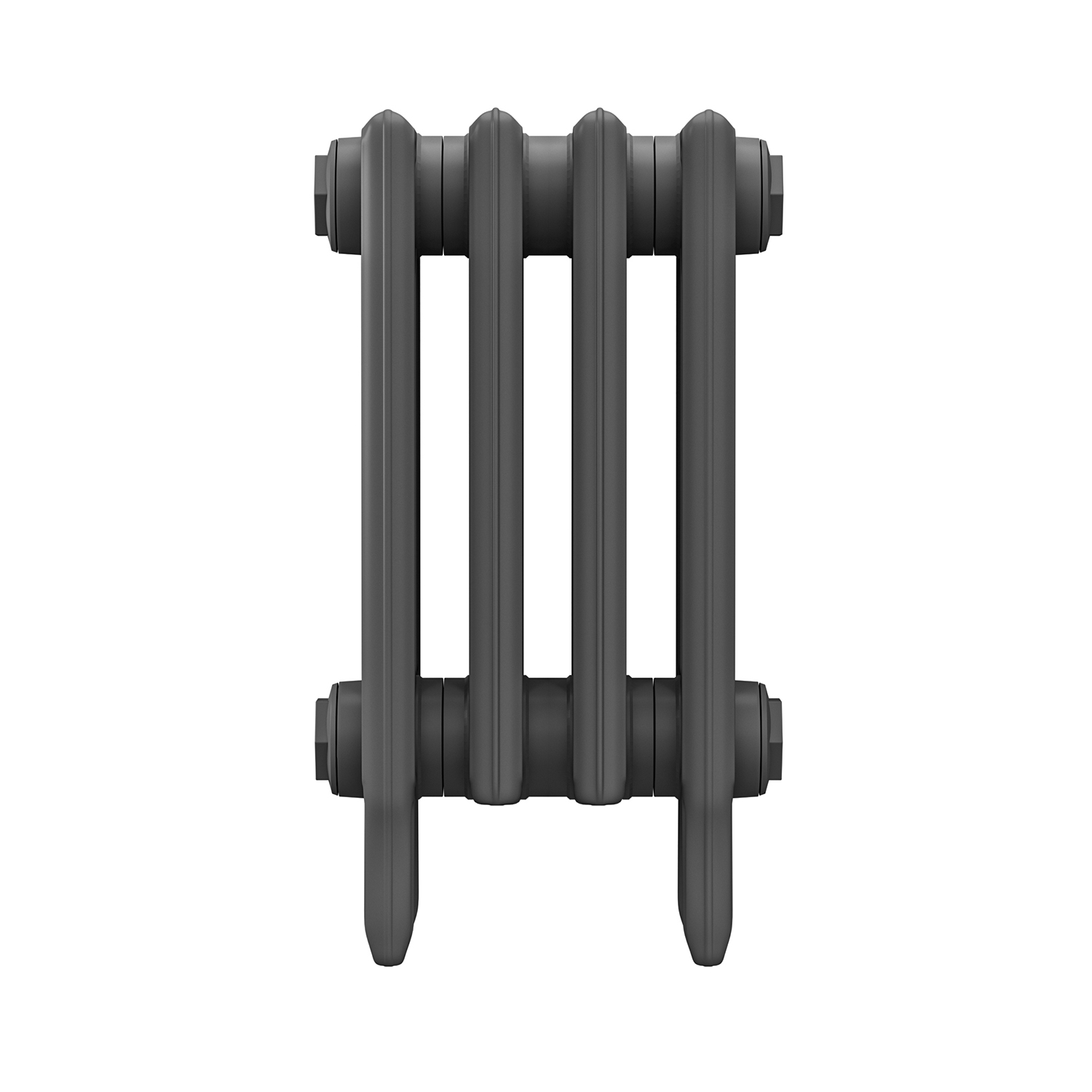 460 x 290mm Grey Traditional 4 Column Cast Iron Radiator