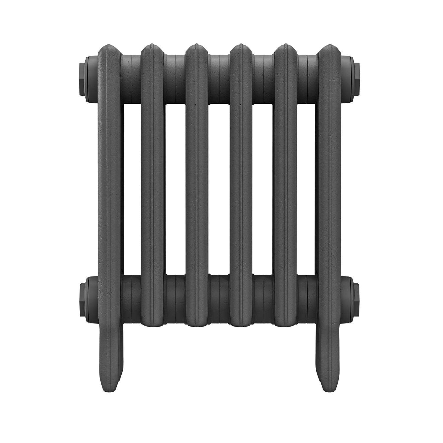 460 x 410mm Grey Traditional 4 Column Cast Iron Radiator
