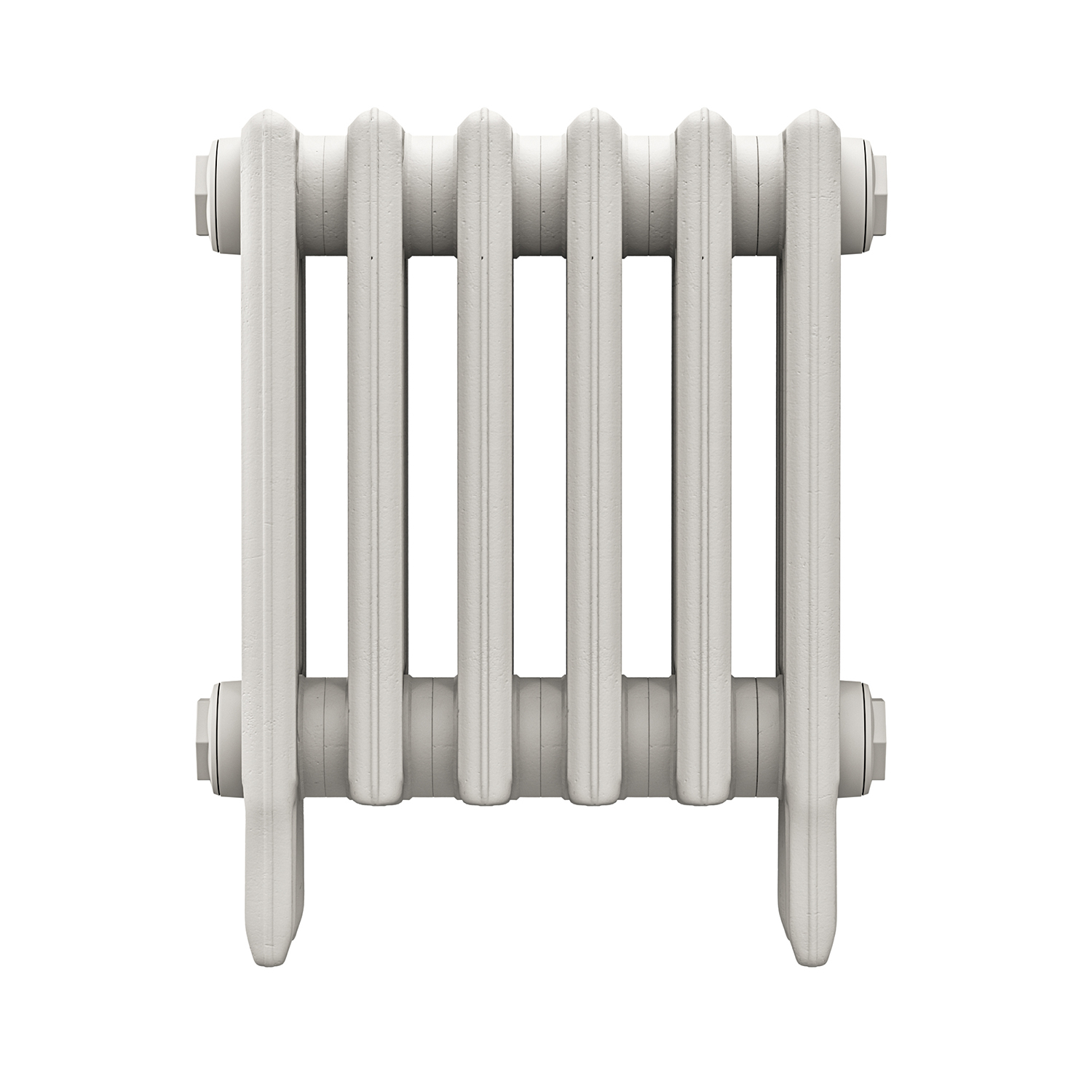 460 x 410mm White Traditional 4 Column Cast Iron Radiator