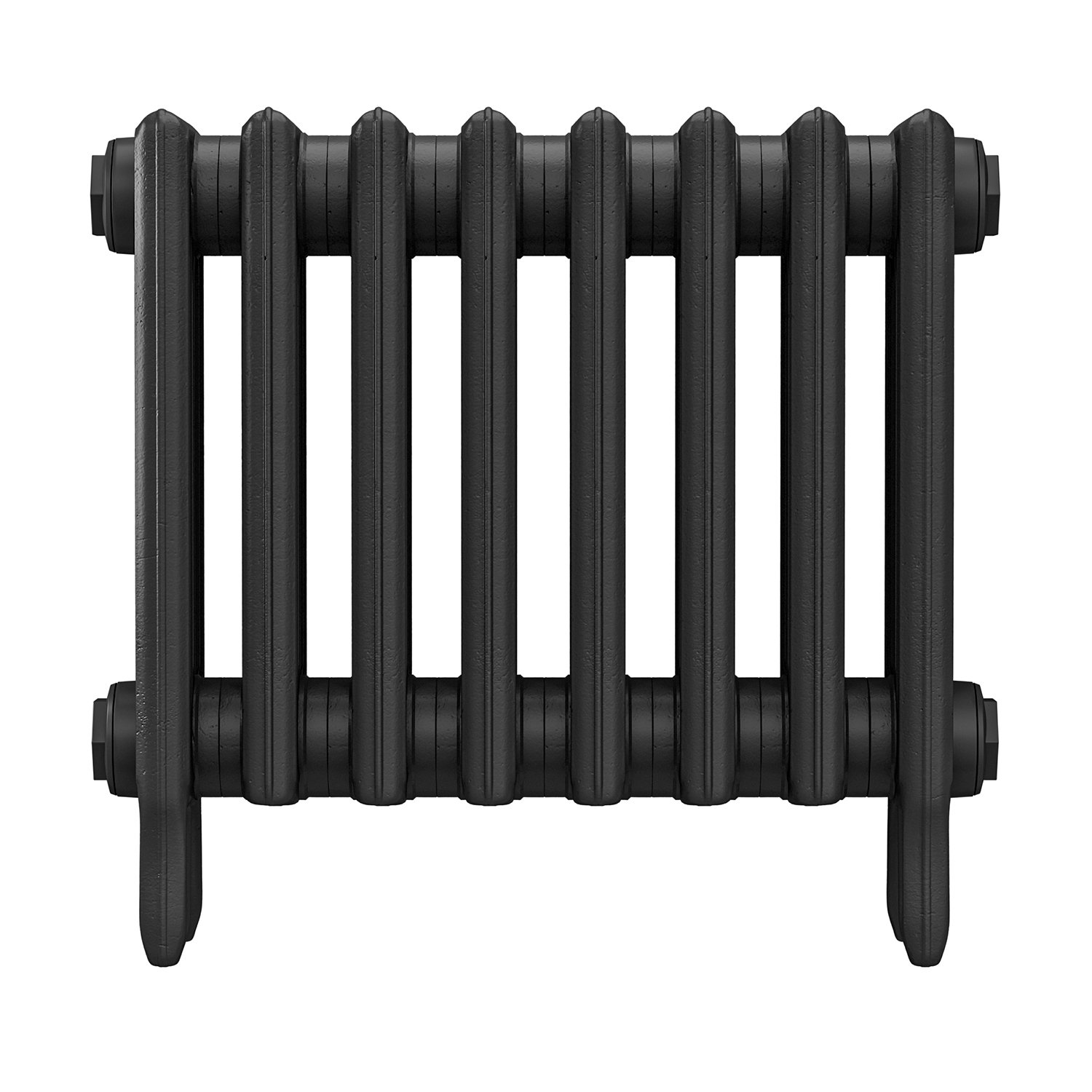 460 x 530mm Black Traditional 4 Column Cast Iron Radiator