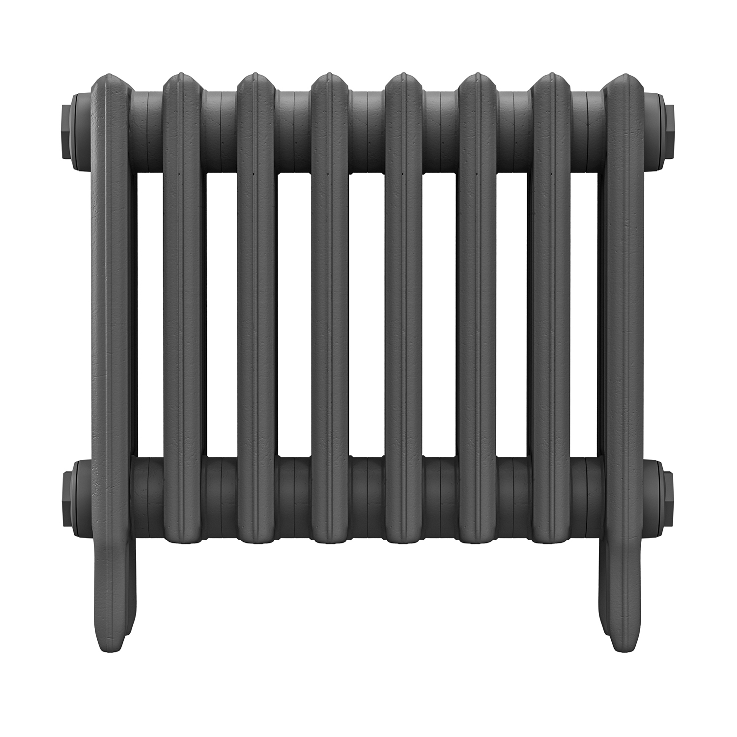 460 x 530mm Grey Traditional 4 Column Cast Iron Radiator