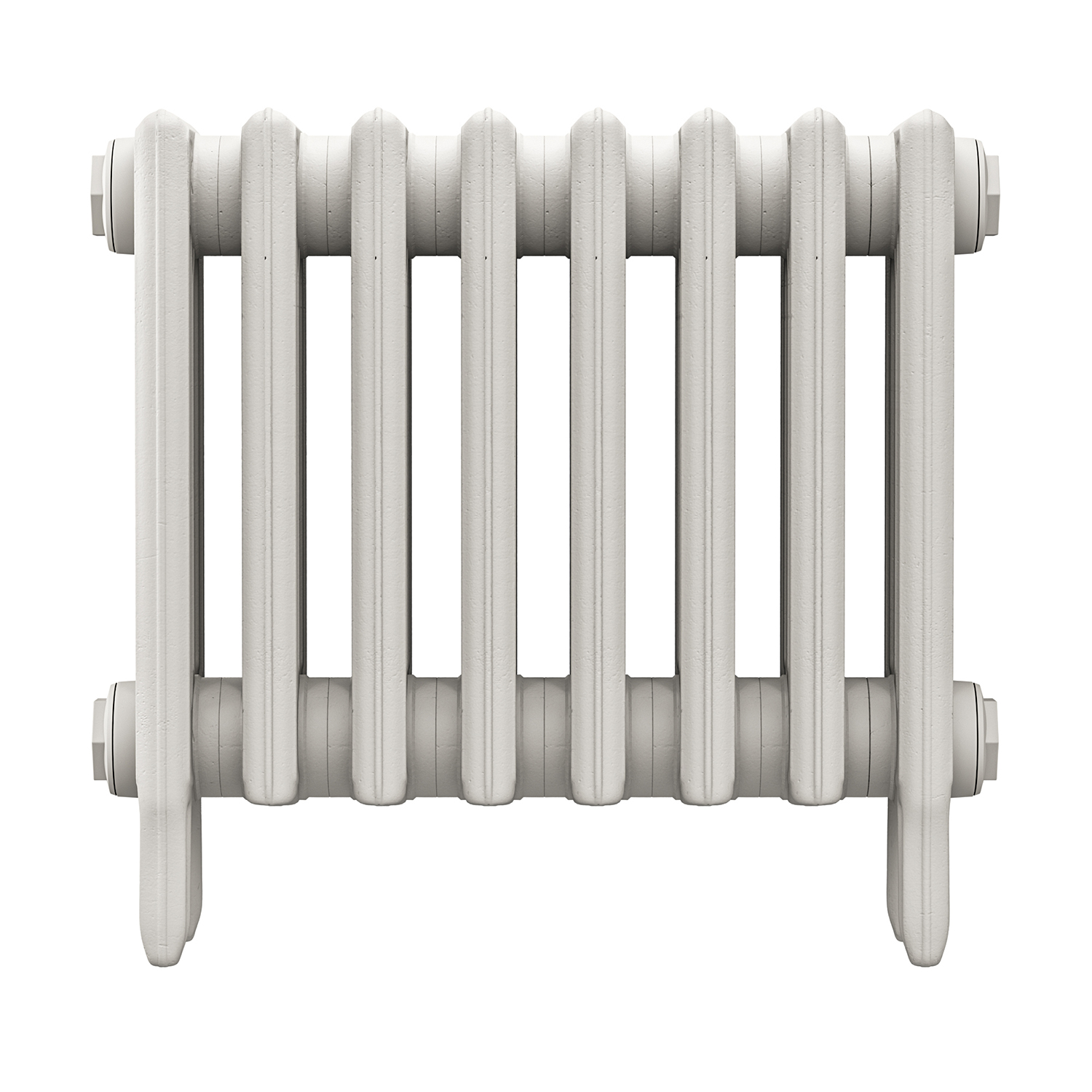 460 x 530mm White Traditional 4 Column Cast Iron Radiator