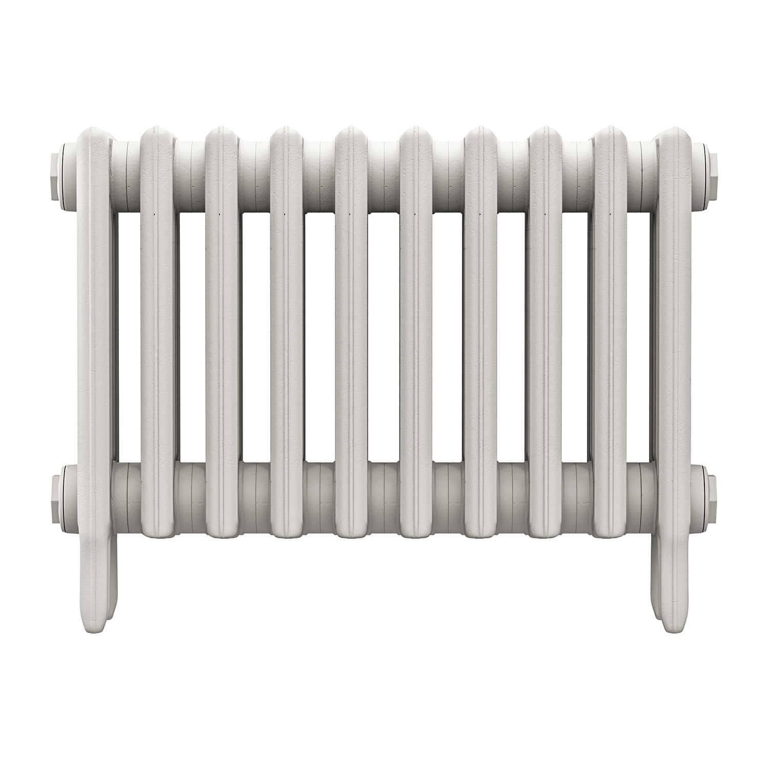 460 x 650mm White Traditional 4 Column Cast Iron Radiator
