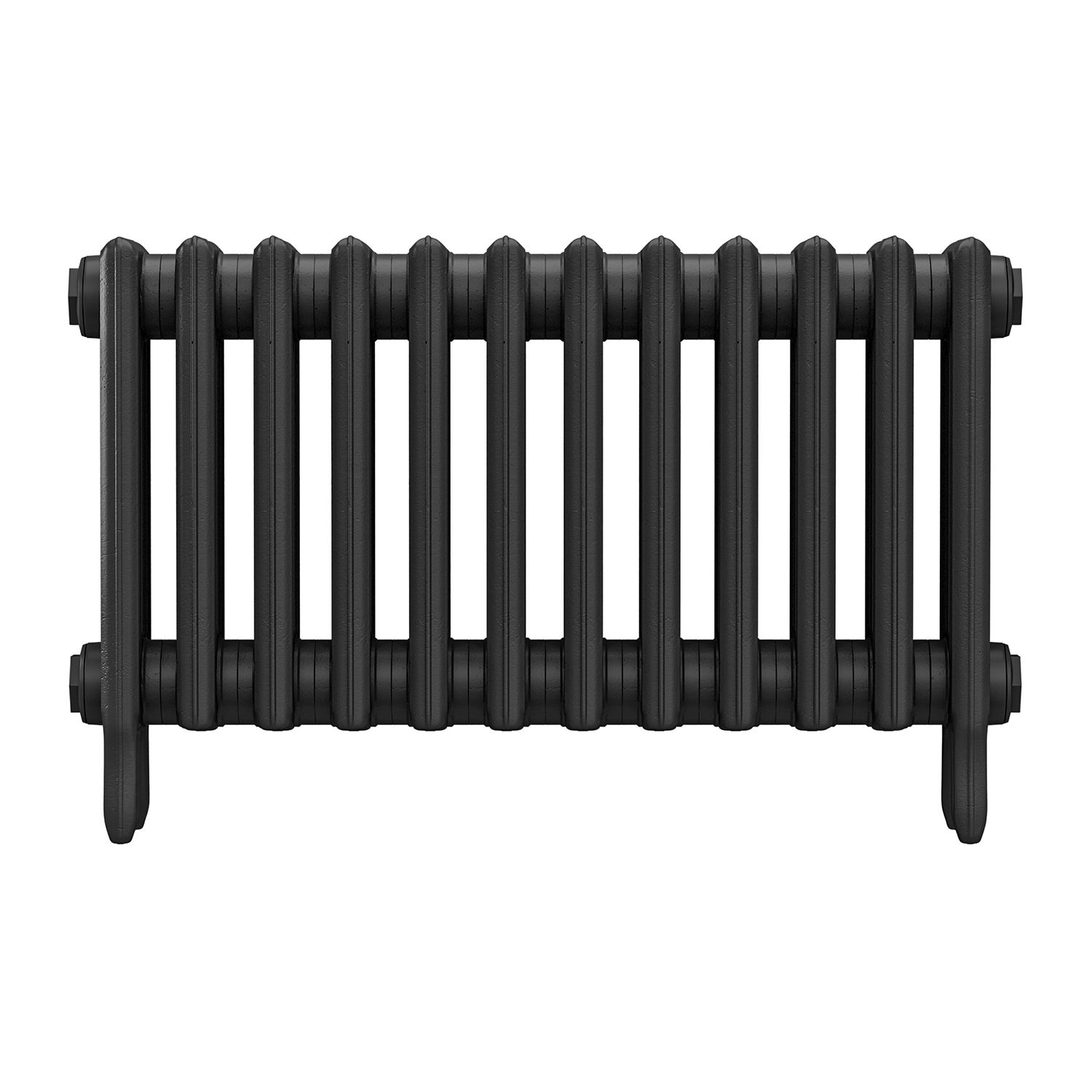 460 x 770mm Black Traditional 4 Column Cast Iron Radiator