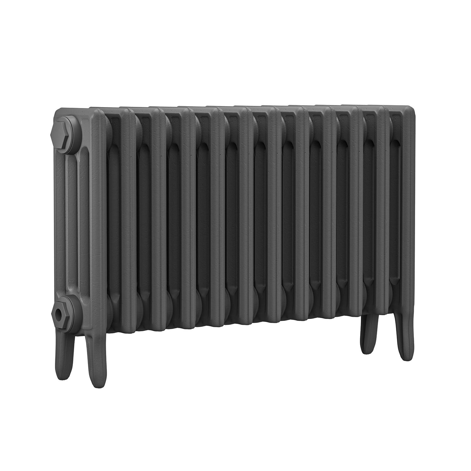 460 x 770mm Grey Traditional 4 Column Cast Iron Radiator