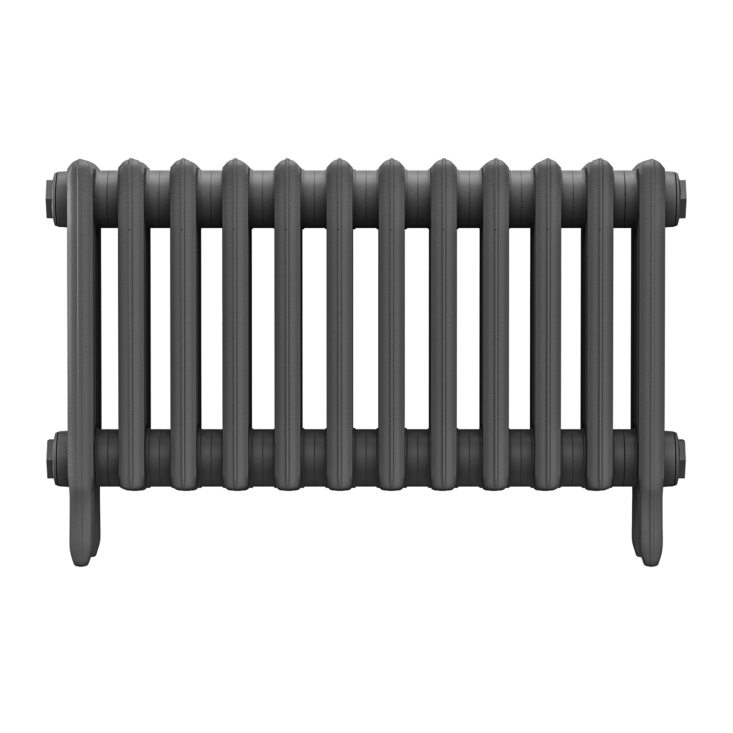 460 x 770mm Grey Traditional 4 Column Cast Iron Radiator