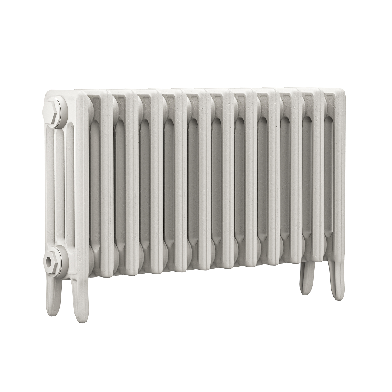 460 x 770mm White Traditional 4 Column Cast Iron Radiator