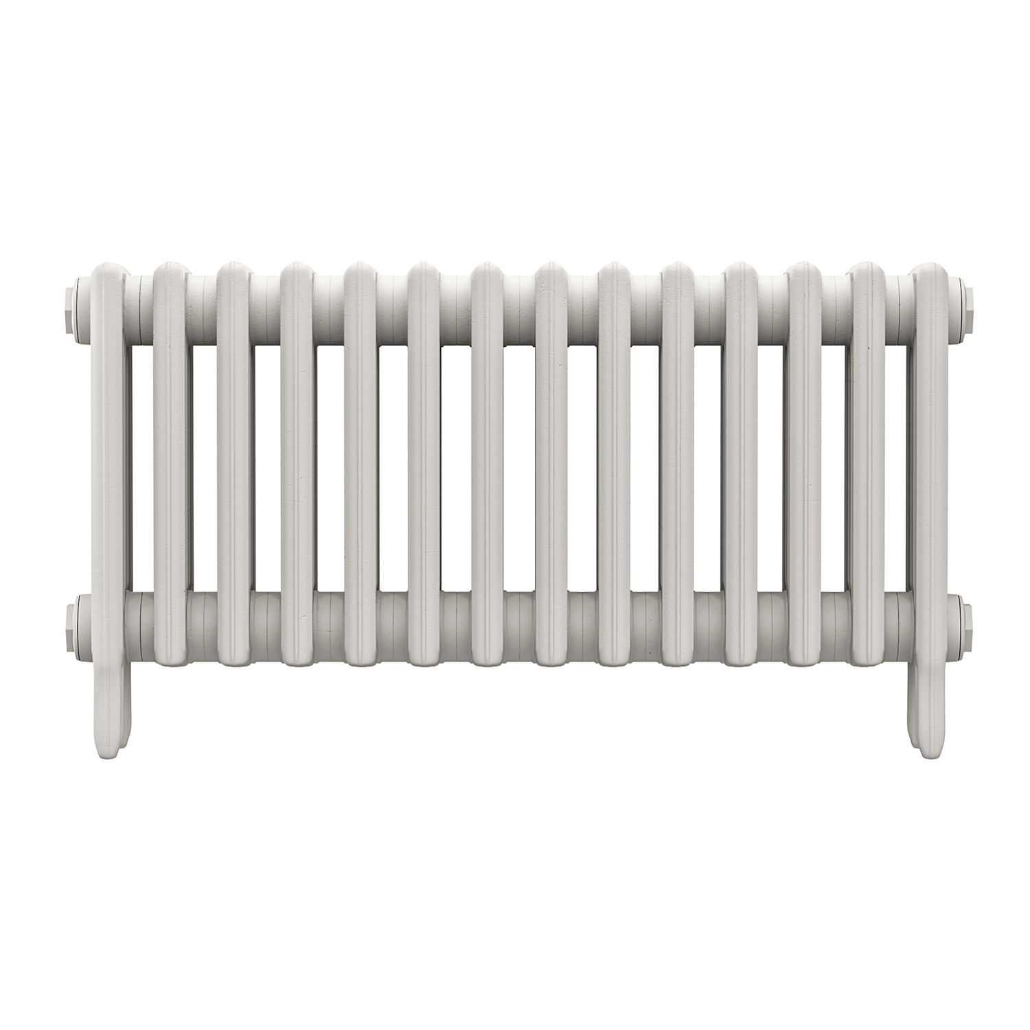 460 x 890mm White Traditional 4 Column Cast Iron Radiator