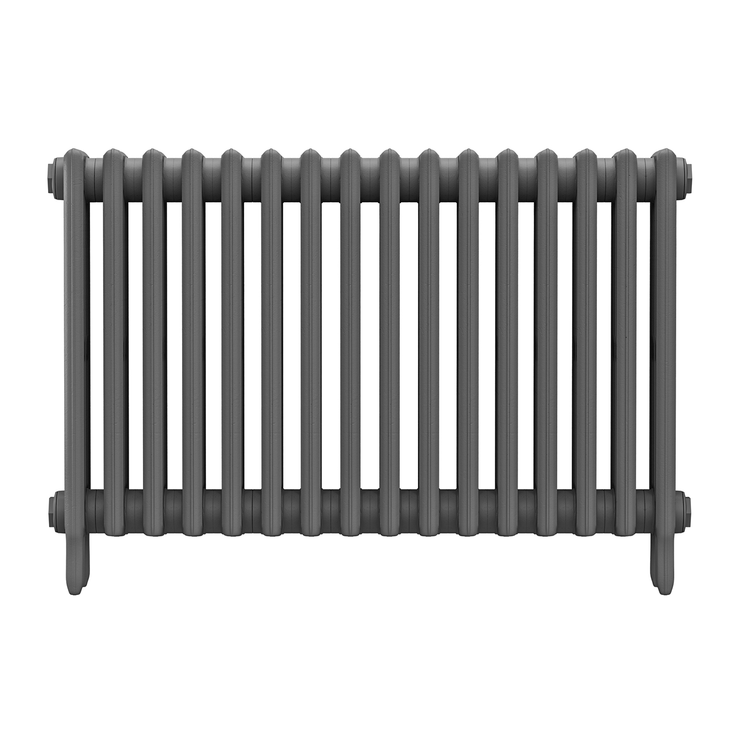 660 x 1010mm Grey Traditional 4 Column Cast Iron Radiator