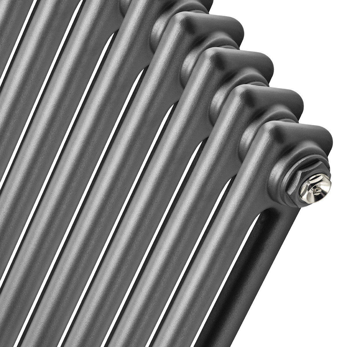 300 x 1508mm Anthracite Horizontal Traditional 2 Column Radiator