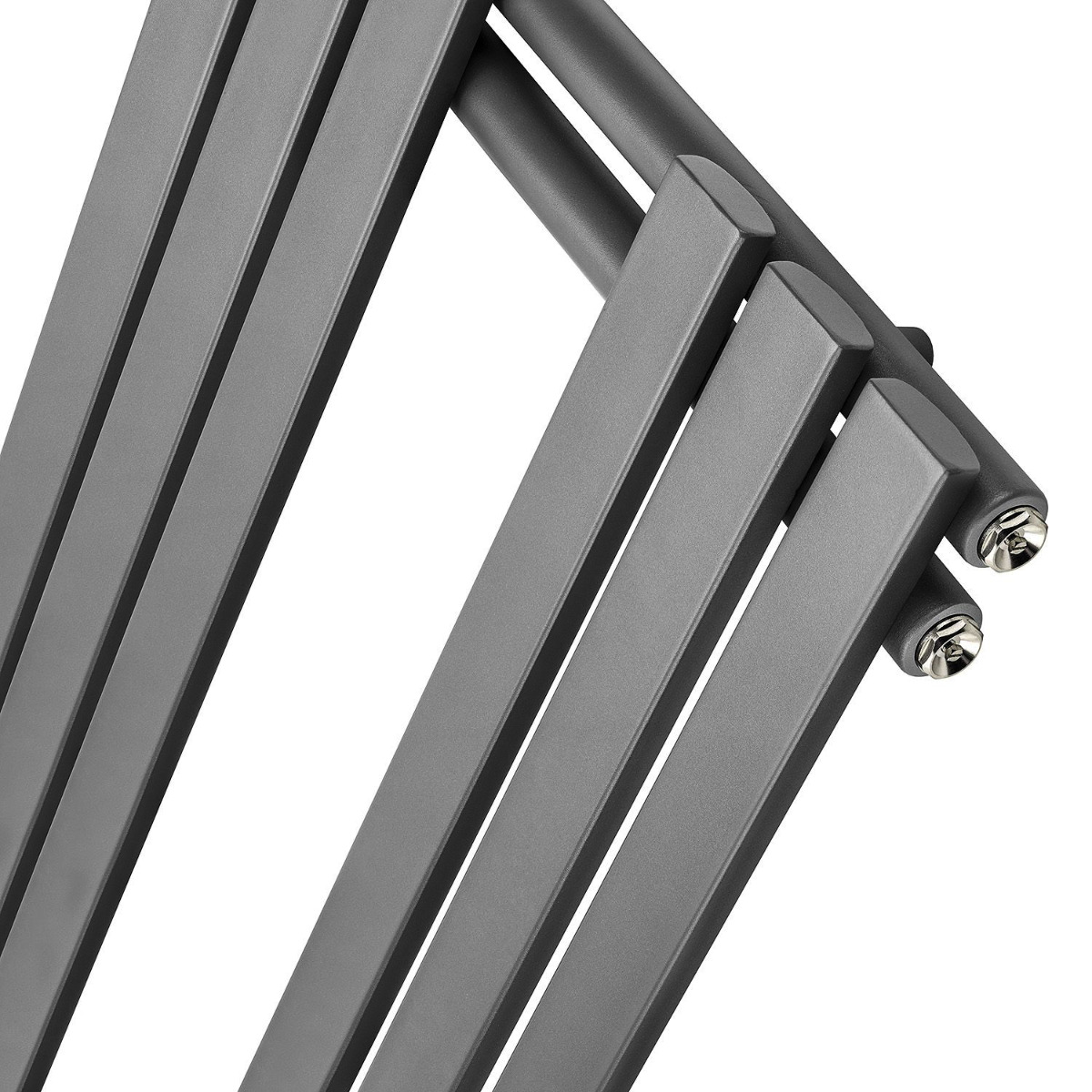 1180 x 400mm Anthracite Flat Panel Bathroom Towel Radiator