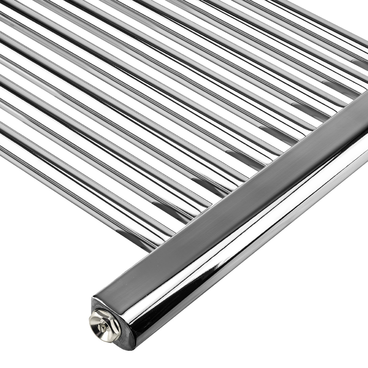 800 x 400mm Straight Chrome Heated Towel Rail