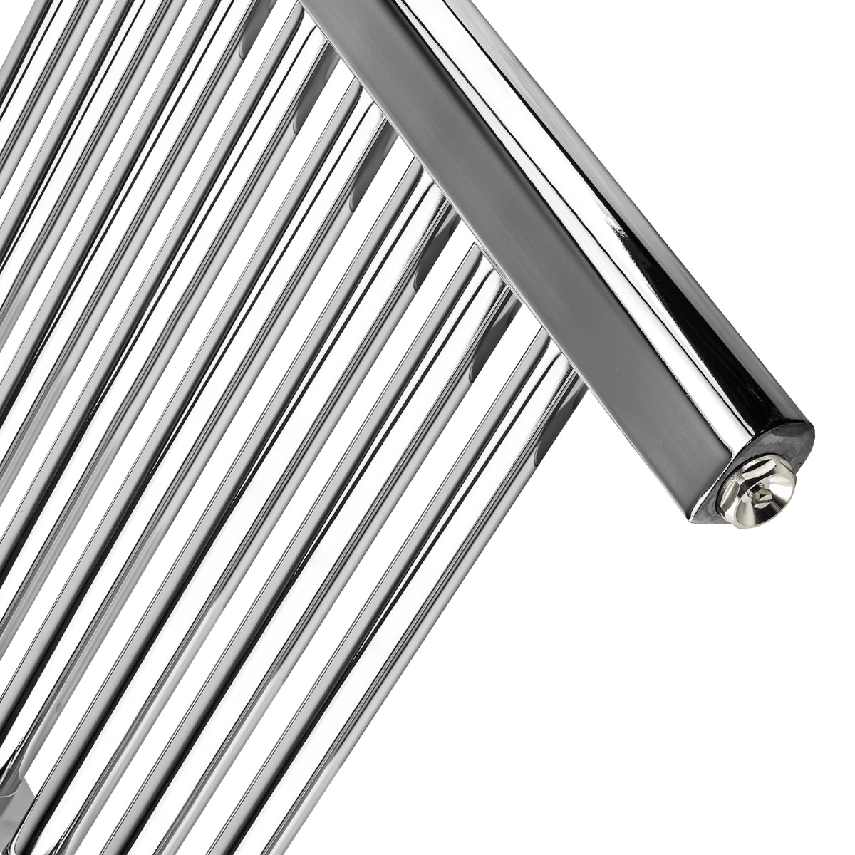 800 x 400mm Straight Chrome Heated Towel Rail