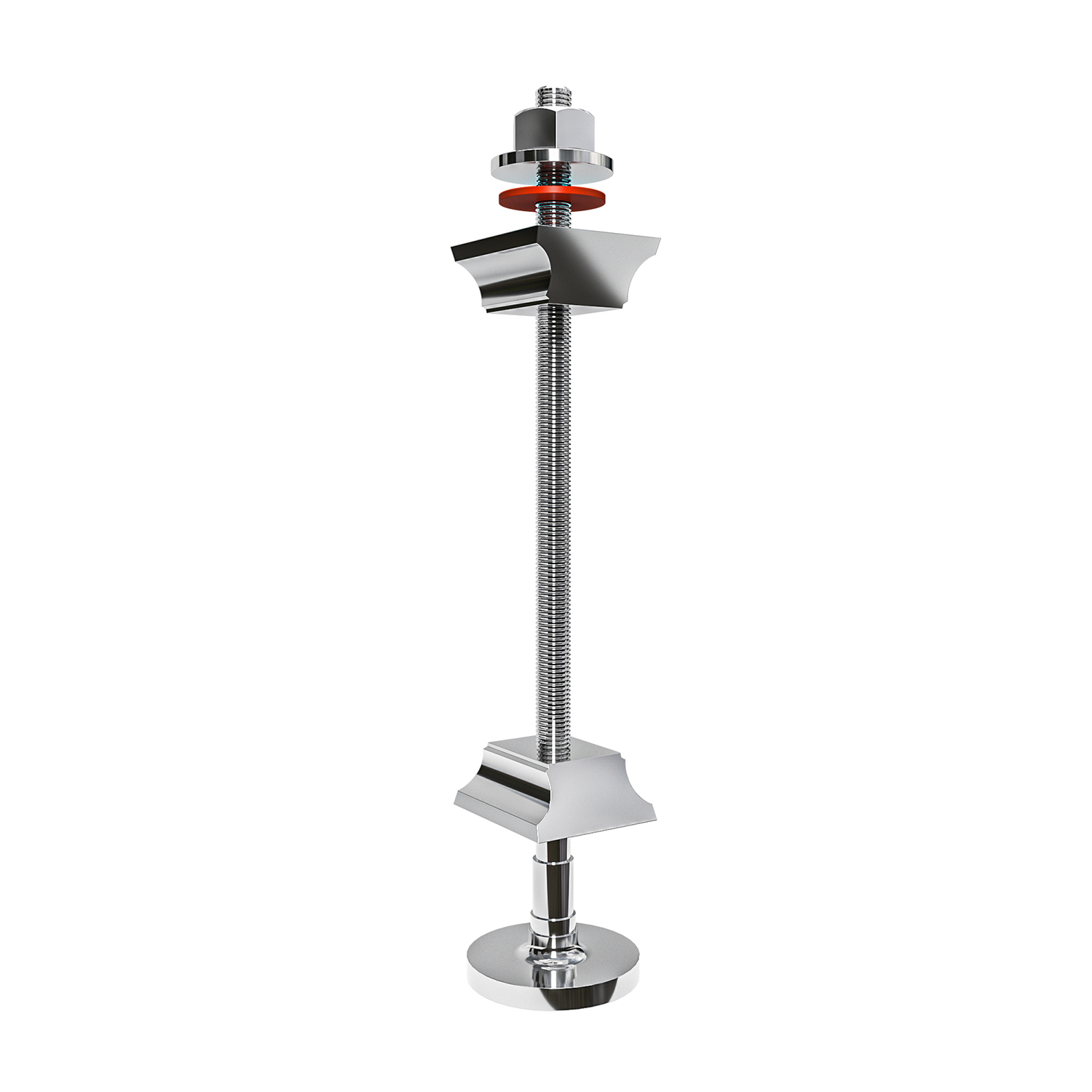 Chrome Cast Iron / Column Radiator Wall Stay Bracket