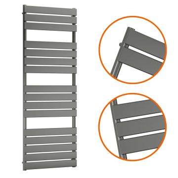 1600 x 600mm Anthracite Heated Towel Rail, Bathroom Radiator