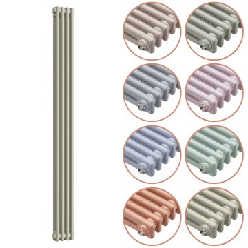 1800 x 203mm 'Pick A Pastel' Vertical Traditional 2 Column Radiator