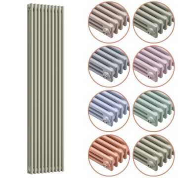 1800 x 470mm 'Pick A Pastel' Vertical Traditional 3 Column Radiator