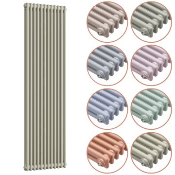 1800 x 560mm 'Pick A Pastel' Vertical Traditional 2 Column Radiator