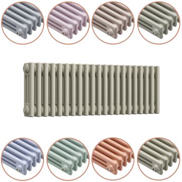 300 x 1013mm 'Pick A Pastel' Horizontal Traditional 3 Column Radiator