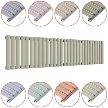 400 x 1652mm 'Pick A Pastel' Single Oval Tube Horizontal Radiator