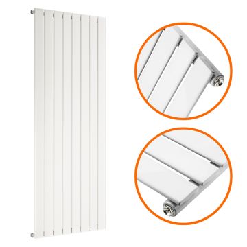 1780 x 560mm White Single Flat Panel Vertical Radiator 