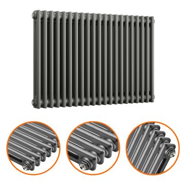 600 x 1013mm Anthracite Horizontal Traditional 2 Column Radiator