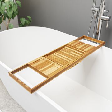 Bamboo Bath Tray / Bath Caddy, Universal Fit