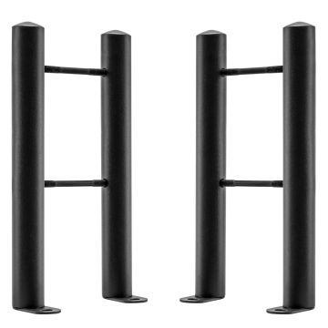 Black Floor-Mounting Radiator Feet