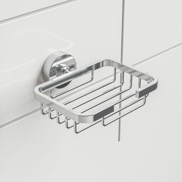 Modern Chrome Soap Basket / Holder