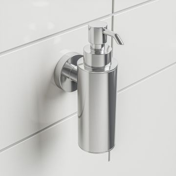 Modern Chrome Wall Mounted Soap Dispenser