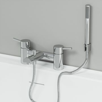 Darwin Chrome Bath Shower Mixer with Shower Kit