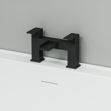 Alamere Black Waterfall Bath Filler Tap