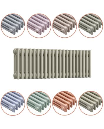 300 x 1013mm 'Pick A Pastel' Horizontal Traditional 3 Column Radiator