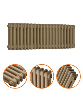 300 x 1013mm Antique Brass Horizontal Traditional 2 Column Radiator