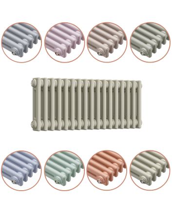 300 x 788mm 'Pick A Pastel' Horizontal Traditional 2 Column Radiator