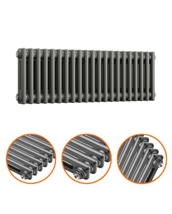 300 x 1013mm Anthracite Horizontal Traditional 2 Column Radiator