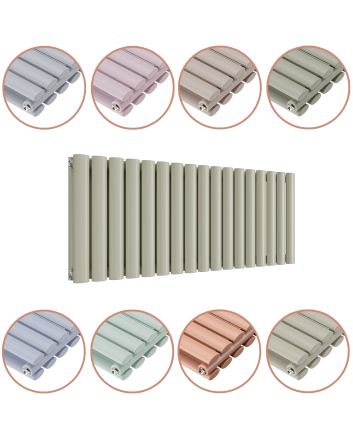 400 x 1000mm 'Pick A Pastel' Double Oval Tube Horizontal Radiator