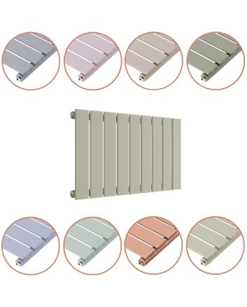 400 x 630mm 'Pick A Pastel' Single Flat Panel Horizontal Radiator